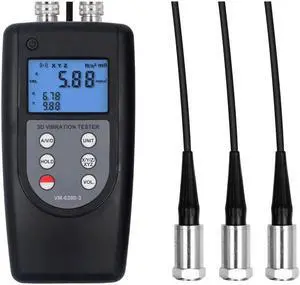 LANDTEK VM6380-3 Three Channel Vibration Meter Wide Frequency Range (10Hz~10kHz)
