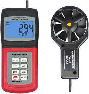 LANDTEK AM4836V Digital Anemometer Air Flow Wind Speed Velocity Meter