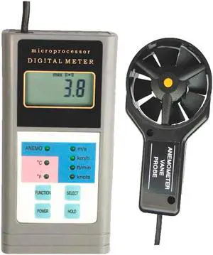 LANDTEK AM4832 Digital Anemometer Air Flow Meter Tester Wind Speed Gauge