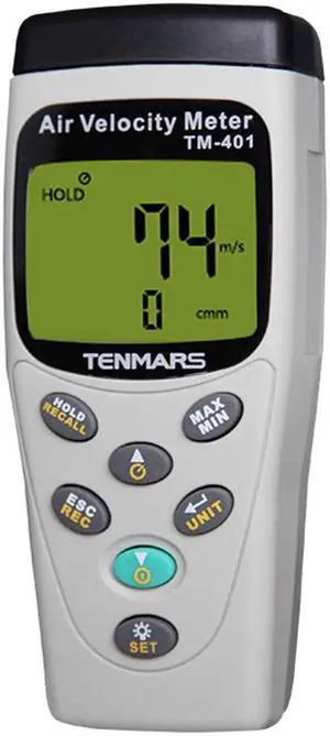 TENMARS TM-401 Multi-function Anemometer Temperature Humidity Stress Tester