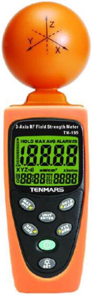 TENMARS TM-195 Digital 3-AXIS EMF RF Radiation Power Meter Tester