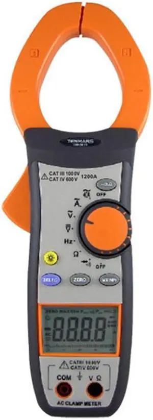 TENTARS TM-3011 AC Clamp Meter 3-3/4 digit LCD Backlit display reading 4000