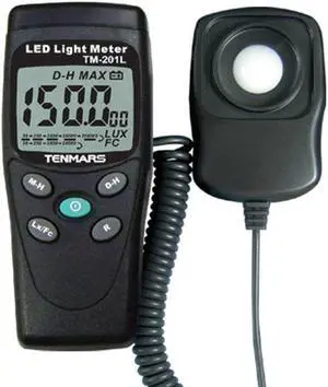 TENMARS LUX/FC TM-201L LED Light Meter LED white light Luminous Intensity