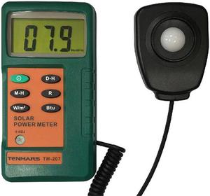 TENMARS TM-207 Solar Power Meter 3½ digits, 2000 readings Data Hold/ MAX/MIN