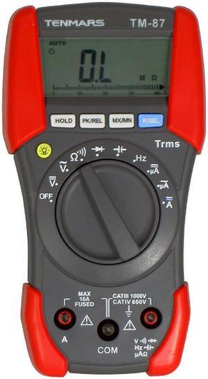 TENMARS TM-87 Digital Multimeter with Maximum Reading of 3999 Analog Bargraph