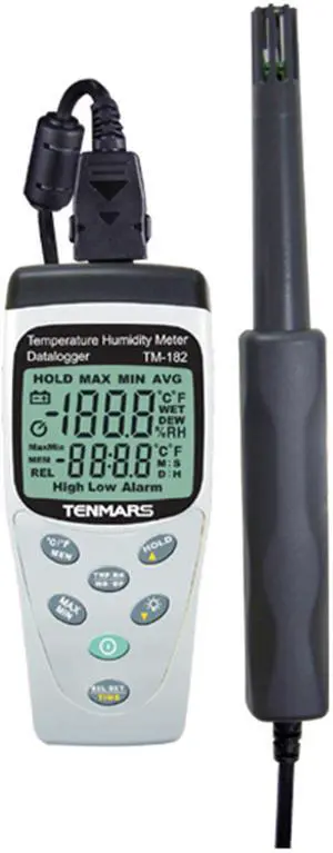 TENMARS TM-182 Temperature & Humidity Meter with Datalogging Function New