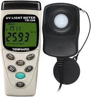 TENMARS TM-208 UVA Solar Power Illumination Light Meter New