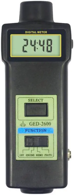 LANDTEK GED-2600P Digital Tachometer Gas Engine Motor Fan Measurement