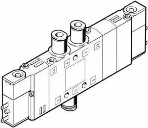 FESTO  CPE14-M1BH-5/3B-QS-8 196896 Air Solenoid Valve New