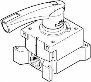FESTO VHER-P-H-B43U-G14 3515573 Hand Lever Valve New