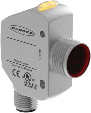 BANNER Q4XTKLAF300-Q8 Laser Photoelectric Sensor 300mm Range NIB
