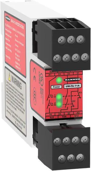 BANNER UM-FA-11A Universal Input Safety Relays New