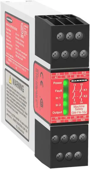 BANNER GM-FA-10J Guard Monitoring Safety Relays New