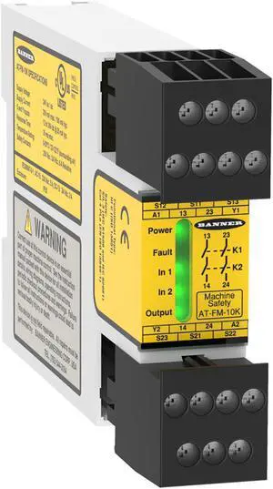 BANNER AT-FM-10K Item Detail At Series Duo-Touch Two Hand Control Safety Relays