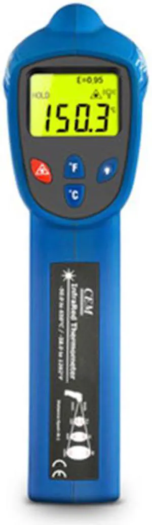CEM DT-8811H Handheld Non-contact Infrared Thermometer LCD Display