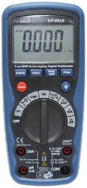 CEM DT-9918 Professional Waterproof Digital Multimeter 4000 Counts Multimeters