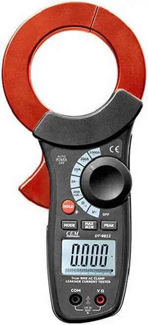 CEM DT-9812 1000A AC Leakage Current Tester Large LCD Display with Backlight