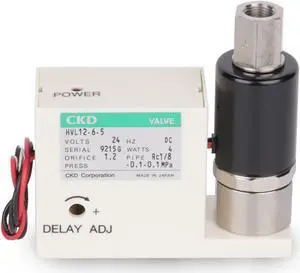 CKD HVL12-6-5-DC24V Delay vacuum solenoid Valve New
