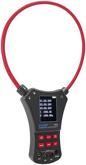 ETCR7350 Rogowski Coil/Flexible Coil Clamp Power Meter 0.0A~ 6000A