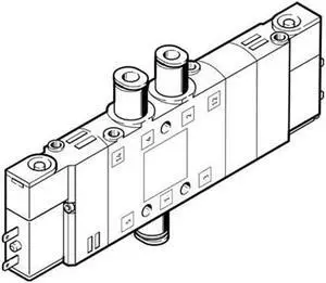 FESTO CPE14-M1BH-5/3B-QS-6 Solenoid Valve 196895 Width 14 mm