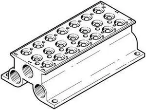 FESTO CPE18-PRS-3/8-7 Connector Block 543844 26 mm