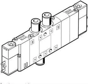 FESTO CPE10-M1BH-5/3E-QS6-B Solenoid valve 533155 Width 10mm