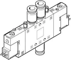 FESTO CPE18-M3H-5JS-QS-10 Solenoid Valve 163807 Width 18mm