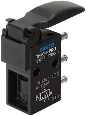 FESTO TH/O-3-PK-3 Finger lever valve 13794 FESTO TH/O-3-PK-3 Finger lever valve 13794