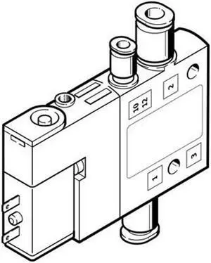 FESTO CPE10-M1BH-3GLS-QS-6 Solenoid Valve 196850 Width 10mm