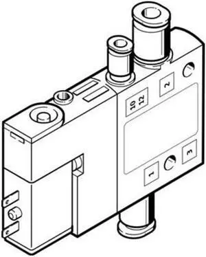 FESTO CPE10-M1BH-3GLS-QS-4 Solenoid Valve 196849 Width 10 mm