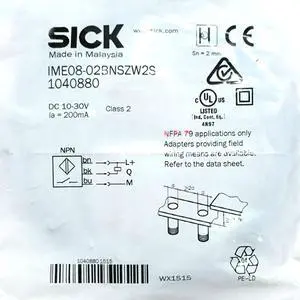 SICK IME08-02BNSZW2S Proximity Switch,NPN, New SICK IME08-02BNSZW2S Proximity Switch,NPN, New