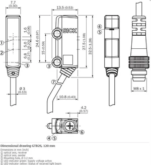 SICK GTB2S-N1451 Miniature Photoelectric Sensors,NPN,New SICK GTB2S-N1451 Miniature Photoelectric Sensors,NPN,New
