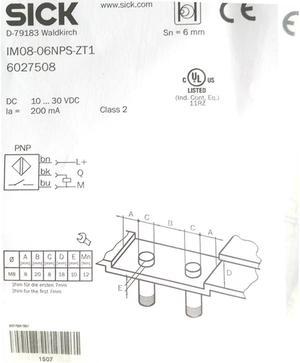 SICK IM08-06NPS-ZT1 Inductive proximity sensors  PNP,New