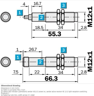 SICK VS/VE12-2P430 Through-beam photoelectric sensor ,PNP,New SICK VS/VE12-2P430 Through-beam photoelectric sensor ,PNP,New