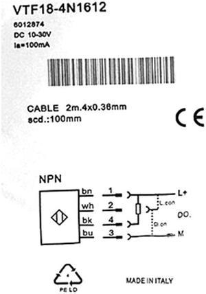 SICK VTF18-4N1640 Photoelectric proximity sensor ,NPN ,New