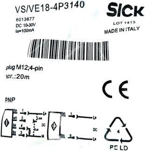 SICK VS/VE18-4P3140 Through-beam photoelectric sensor ,PNP,New