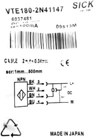 SICK VTE180-2N41147 Cylindrical photoelectric sensors ,NPN New