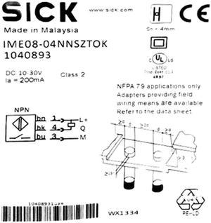 SICK IME08-04NNSZTOK Inductive proximity sensors,NPN New