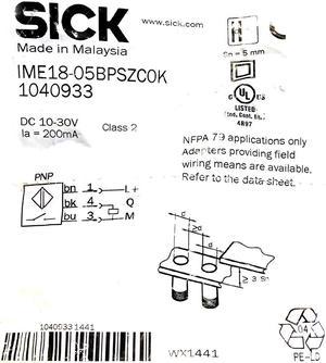 SICK IME18-05BPSZCOK Inductive proximity sensors ,PNP,New