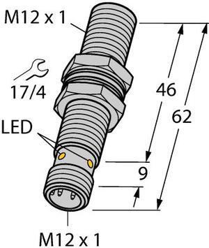TURCK Bi4-M12E-AP6X-H1141 4608030 Inductive sensor PNP