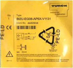 TURCK BI2U-EG08-AP6X-V1131 4602033 Inductive sensor PNP