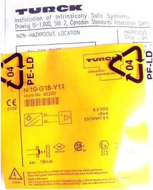 TURCK NI10-G18-Y1X 40151 Inductive sensor