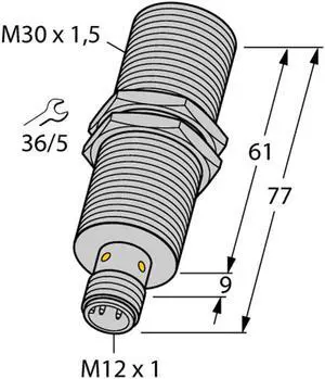 TURCK  BI10-M30-VP4X-H1141 1561601 Inductive sensor PNP