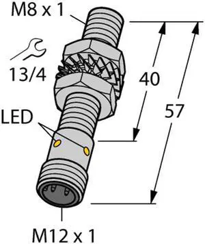 TURCK BI1.5U-EG08-AP6X-H1341 4600540  Inductive sensor PNP