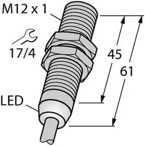 TURCK BI2-M12-AP6X/S120 4614652 Inductive sensor PNP