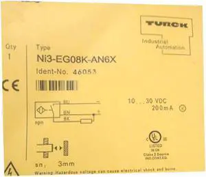 TURCK Ni3-EG08K-AN6X 4669700  Inductive sensor NPN