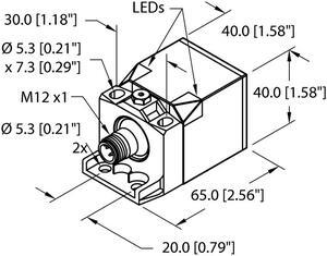 TURCK Bi20U-CK40-AN6X2-H1141 1627231 Inductive sensor NPN