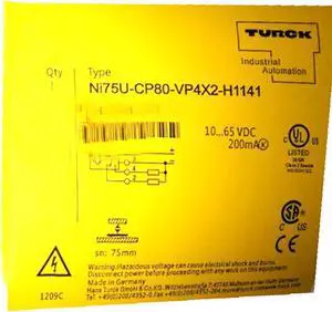 TURCK NI75U-CP80-VP4X2-H1141 1540802 Inductive sensor PNP