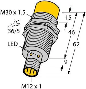 TURCK NI20-M30-AP6X-H1141 1646140 Inductive sensor PNP