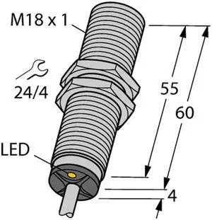 TURCK BI5U-M18E-AP6X 1635101 Inductive sensor PNP